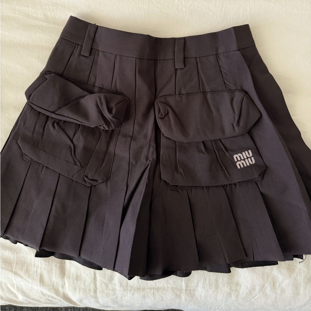 Vintage Miu Miu Black Mini Skirt